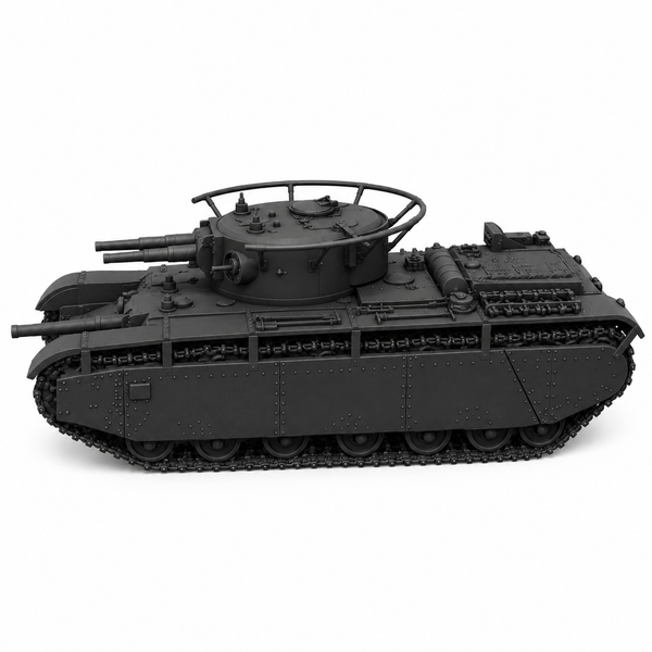 SSMODEL 1/72 1/144 Multi Scale T-35 bis fictional Tank Resin Model Kit TSS0531
