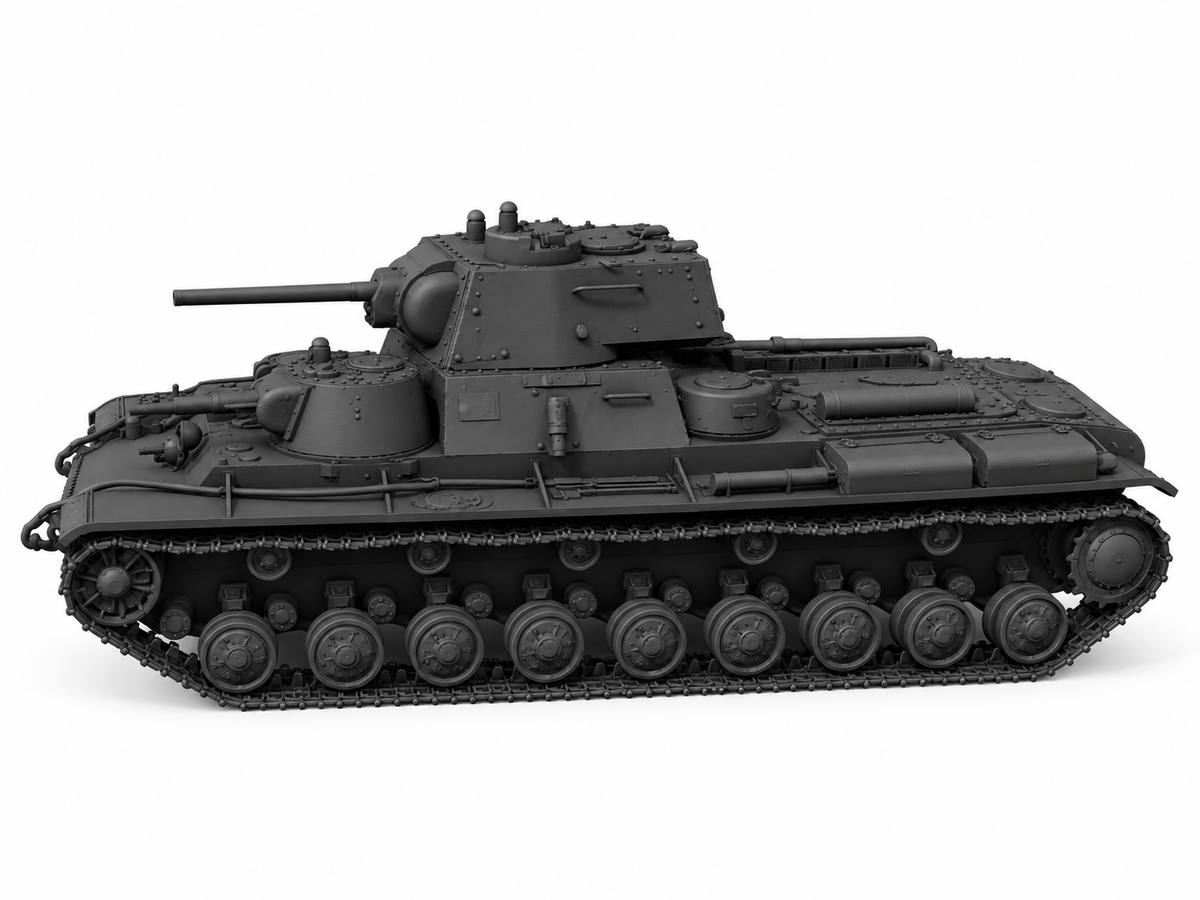 SSMODEL 1/72 1/144 KV35 Soviet fictional superheavy tank Resin MODEL KIT TSS0457 — detail view 5