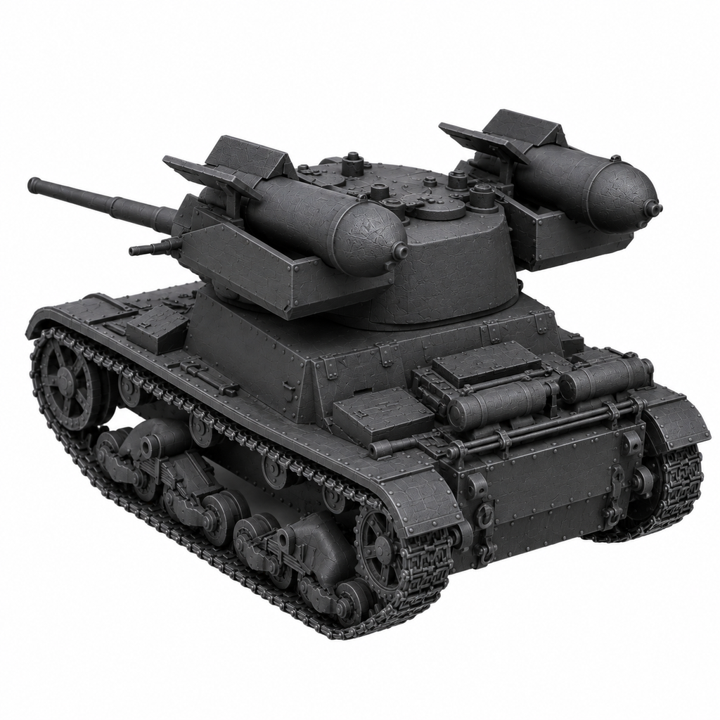 SSMODEL 1/72 1/144 Multi Scale RT-26 Soviet rocket tank Resin Model Kit TSS0062