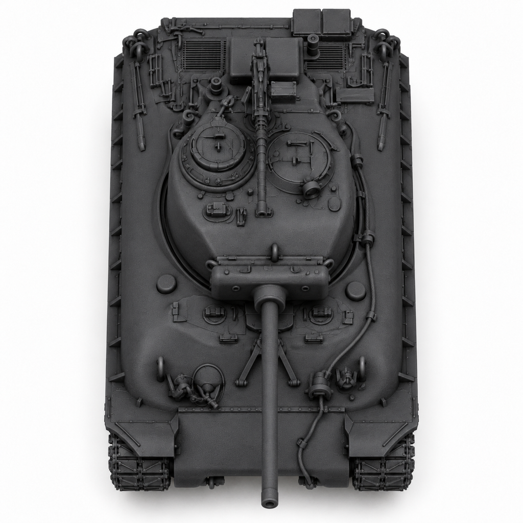 SSMODEL 1/72 1/144 Multi-Scale M4A1 76W HVSS Sherman US WWII Tank MODEL TSS0207