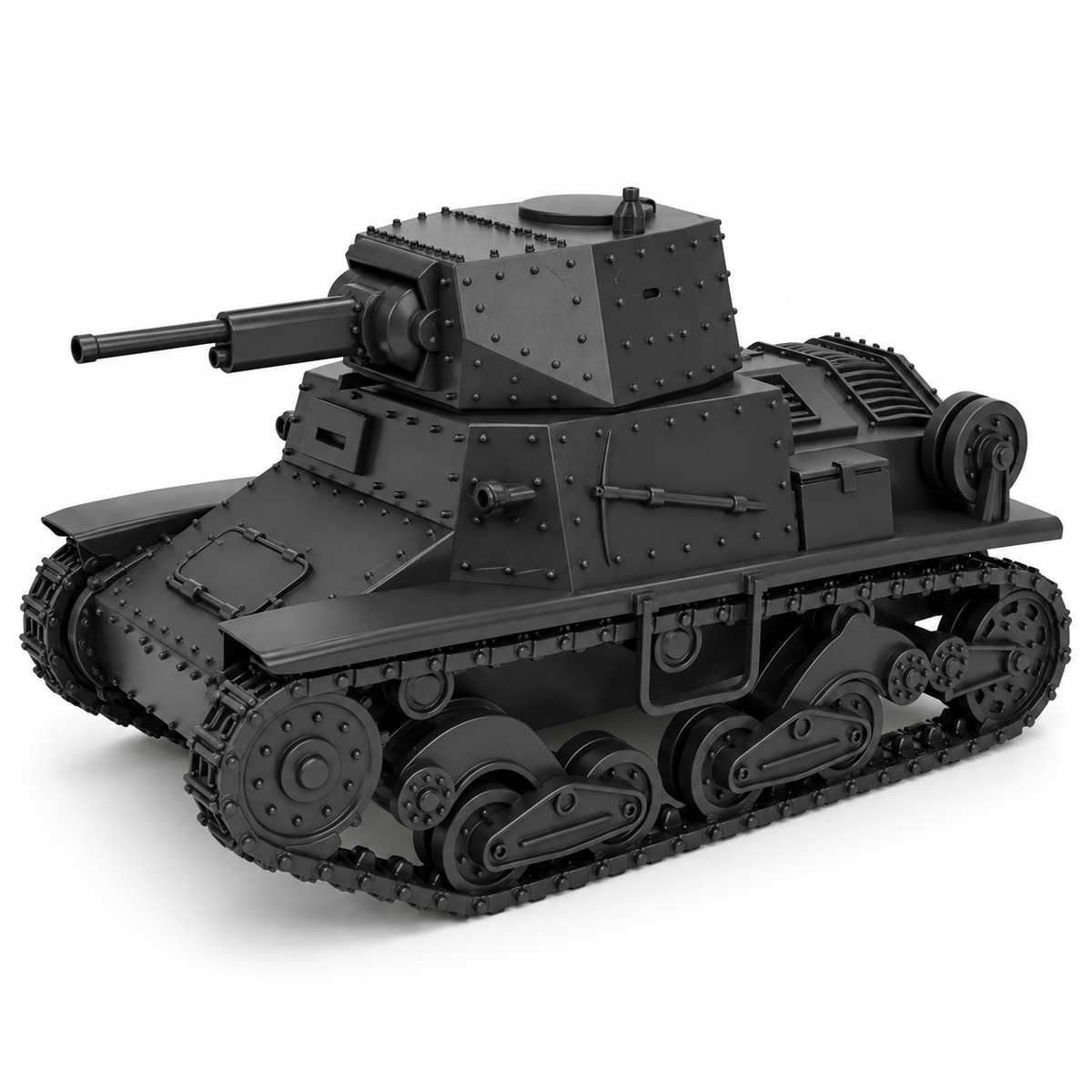 SSMODEL 1/72 1/144 Multi Scale Carro Portamunizioni L40 Tank Resin MODEL TSS0788 — detail view 10