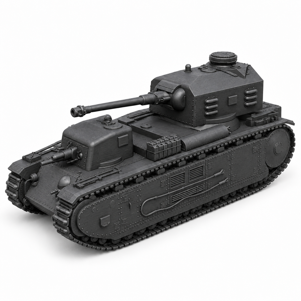 SSMODEL 1/72 1/144 Pz.Kpfw.F2 750(f)German supergeavy tank MODEL kit TSS0477