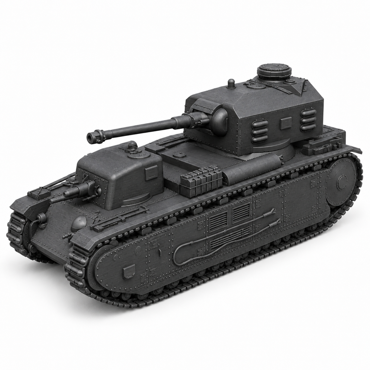 SSMODEL 1/72 1/144 Pz.Kpfw.F2 750(f)German supergeavy tank MODEL kit TSS0477 — detail view 3