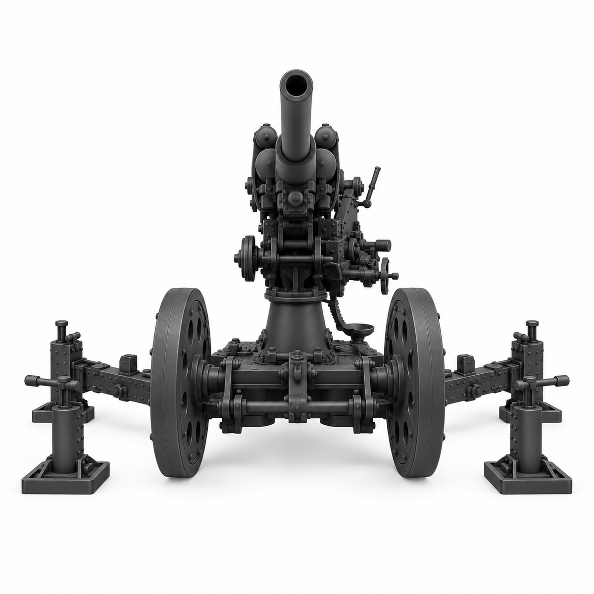 SSMODEL 1/72 1/144 Multi Scale 76mm air defense M1931 3K Resin MODEL KIT TSS0433 — detail view 3