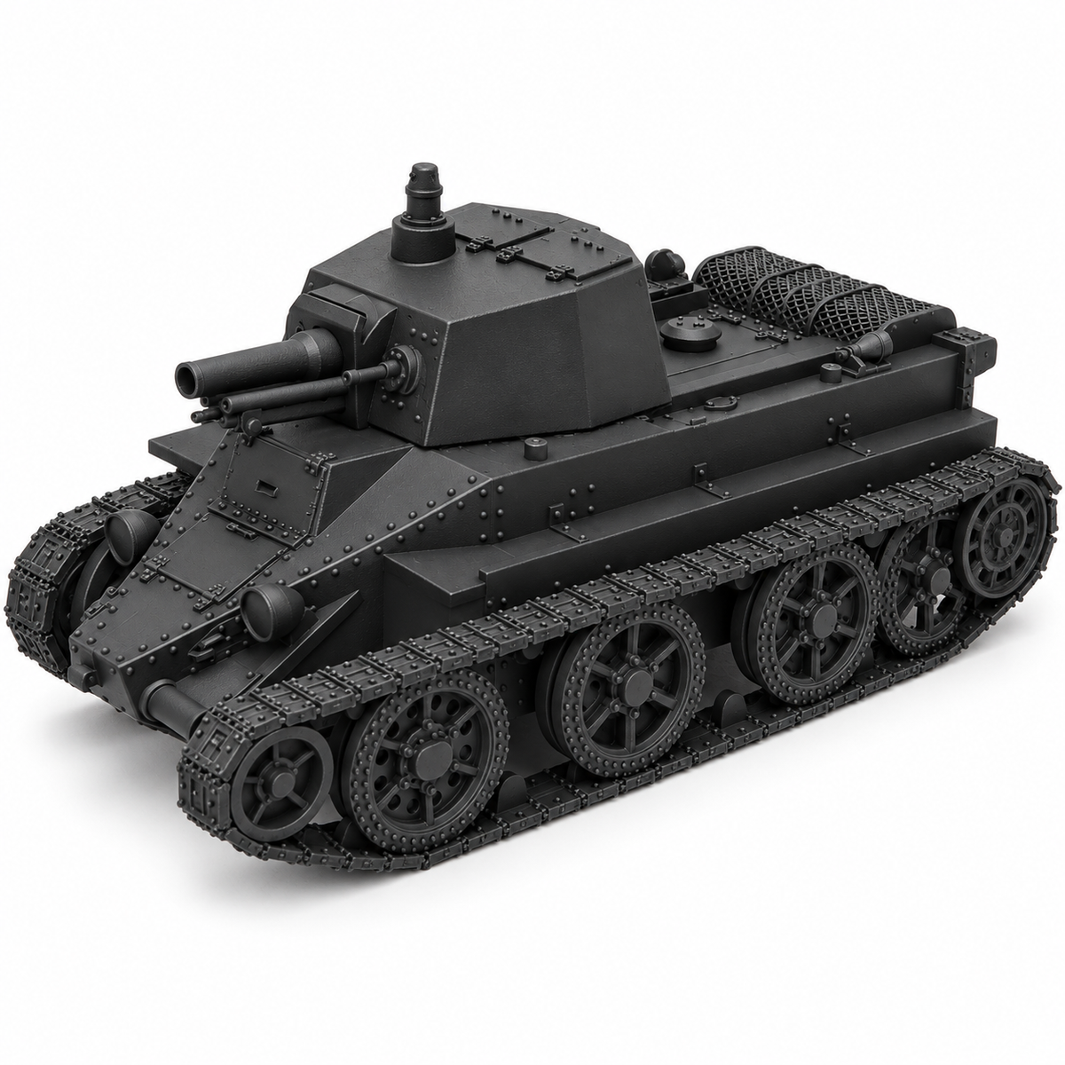 SSMODEL 1/72 1/144 Multi Scale D-38 Soviet experimental light tank Model TSS0159 — detail view 13