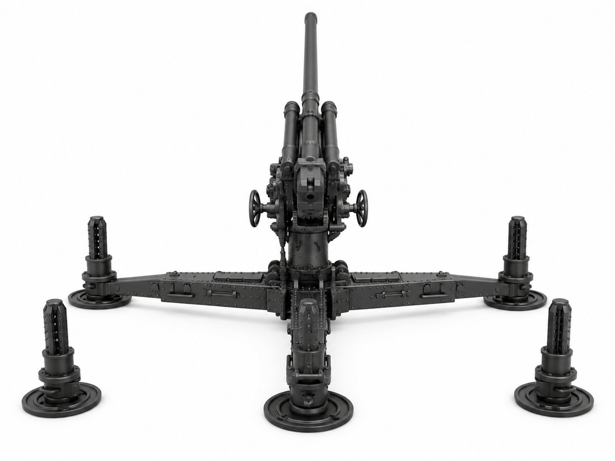 SSMODEL 1/72 1/144 Multi Scale Bofors 75mm Model 1929 Resin MODEL KIT TSS1469 — detail view 2