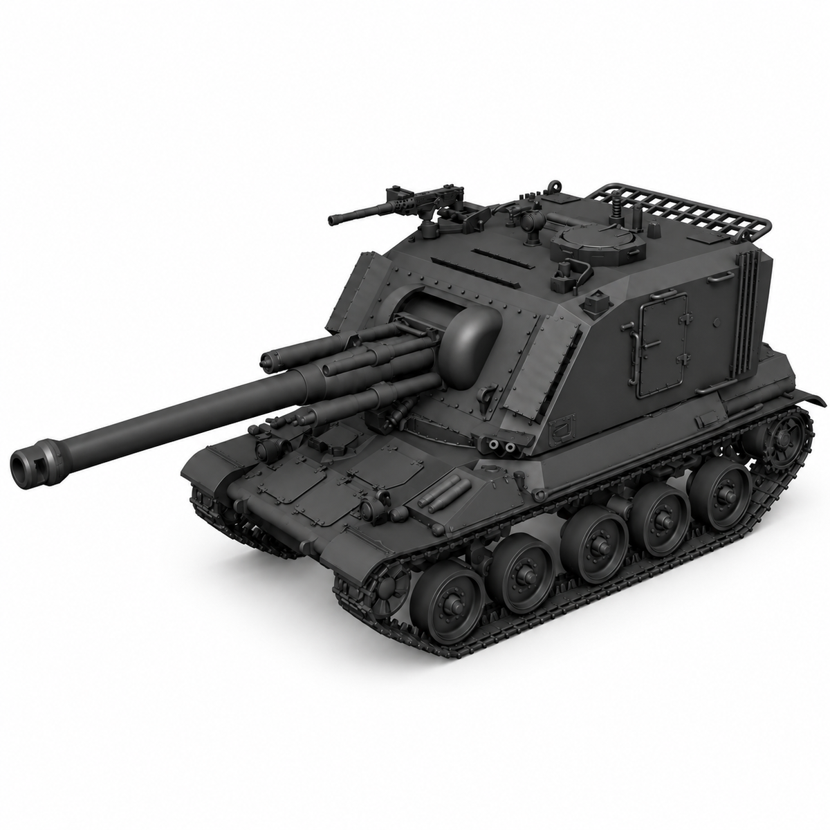 SSMODEL 1/72 1/144  AuF1 Frech selfpropelled artillery tank MODEL kit TSS0369 — detail view 4