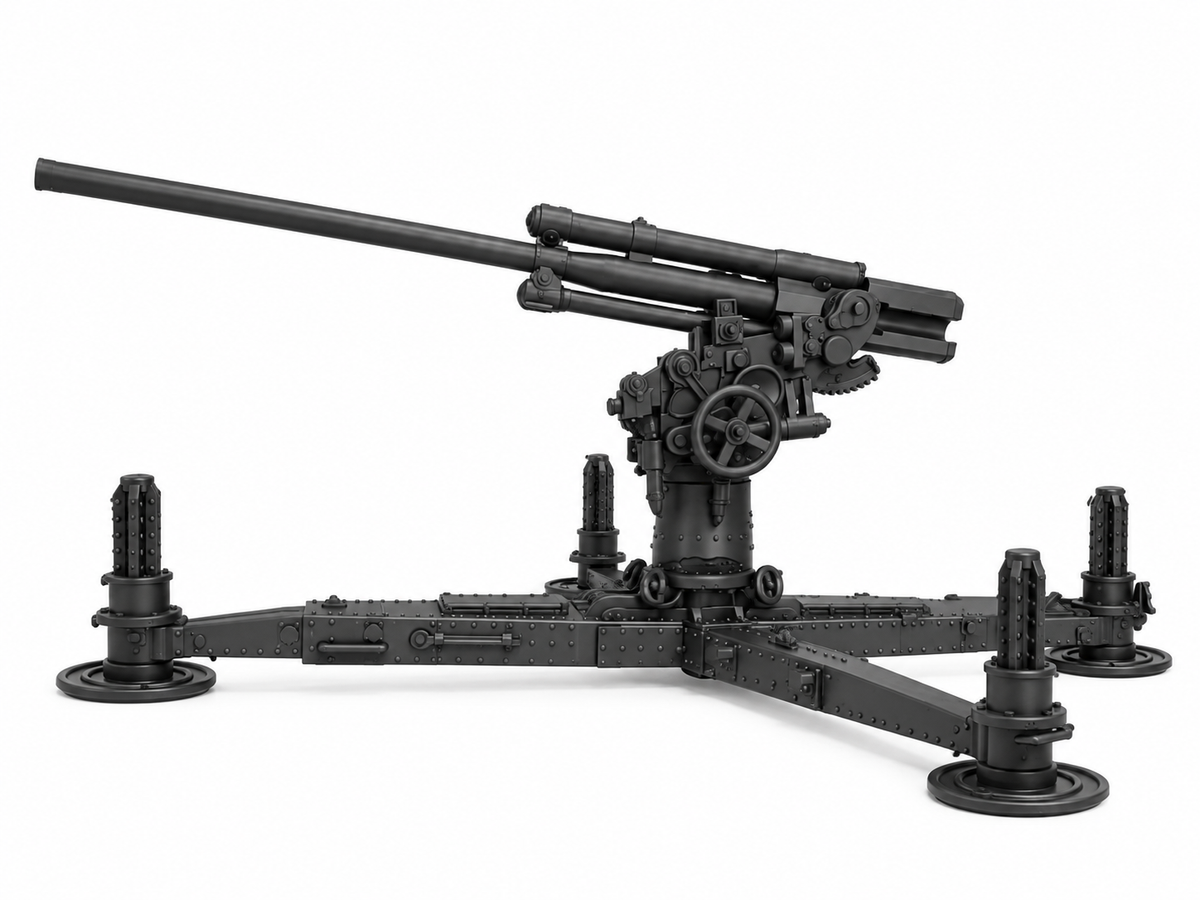 SSMODEL 1/72 1/144 Multi Scale Bofors 75mm Model 1929 Resin MODEL KIT TSS1469 — detail view 11