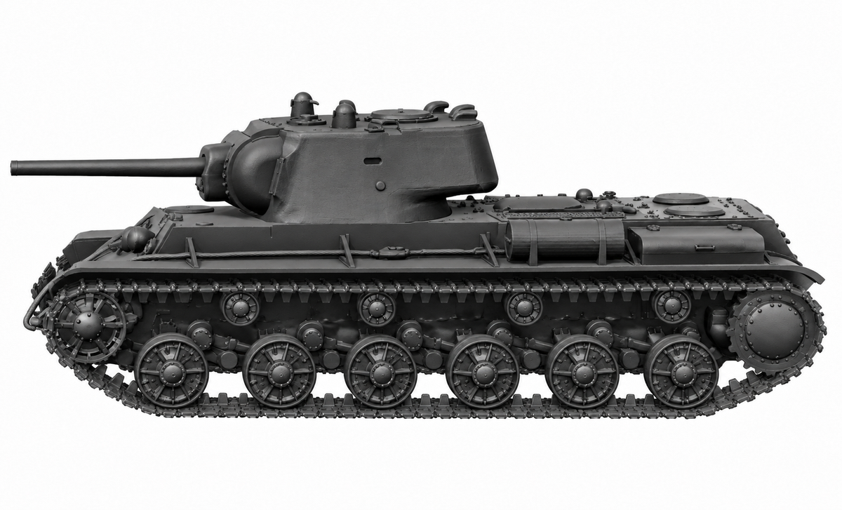 SSMODEL 1/72 1/144 Multi Scale KV-1 (ChKZ) Soviet heavy tank MODEL kit TSS0132 — detail view 3