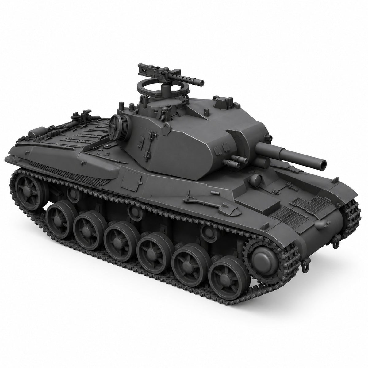 SSMODEL 1/72 1/144 Ikv 73 Swedish self-propelled gun tank MODEL kit TSS0384 — detail view 2