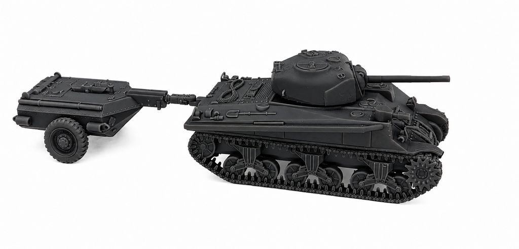SSMODEL 1/72 1/144  Sherman Crocodile M4A4 Trailer US Tank MODEL kit TSS1136