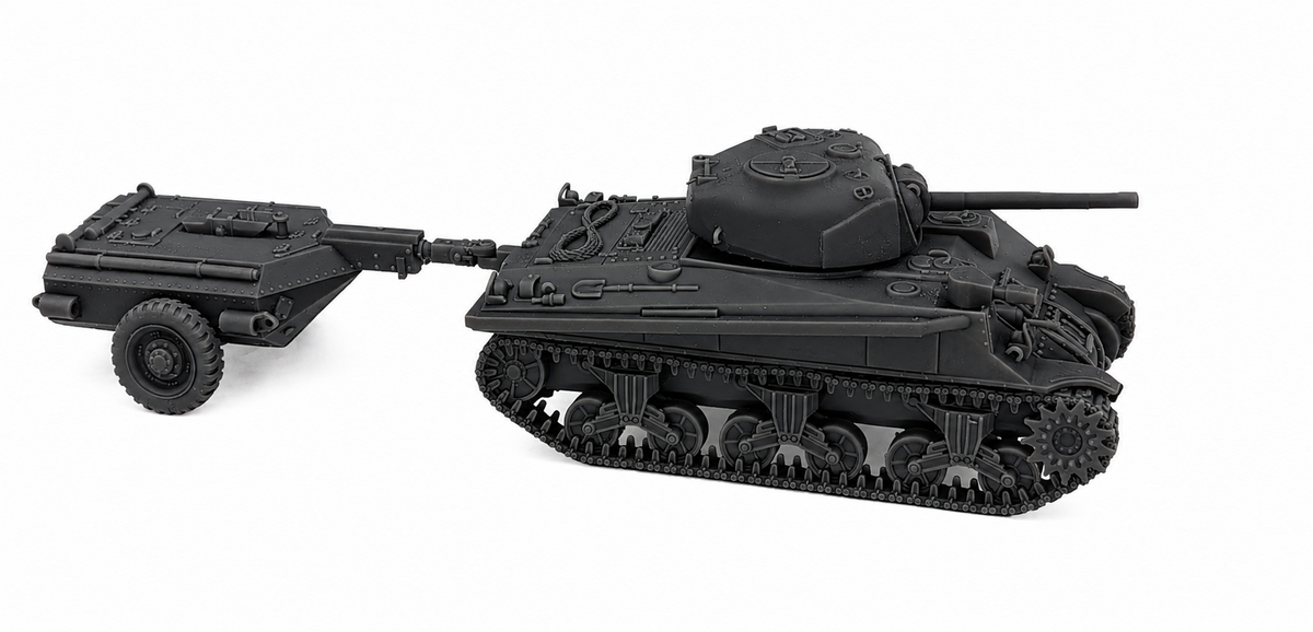 SSMODEL 1/72 1/144  Sherman Crocodile M4A4 Trailer US Tank MODEL kit TSS1136 — scale model kit