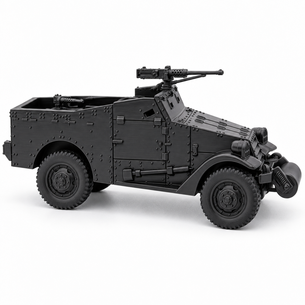 SSMODEL 1/72 1/144 Multi-Scale WWII US M3A1 Scout Car White Motor Model TSS1024