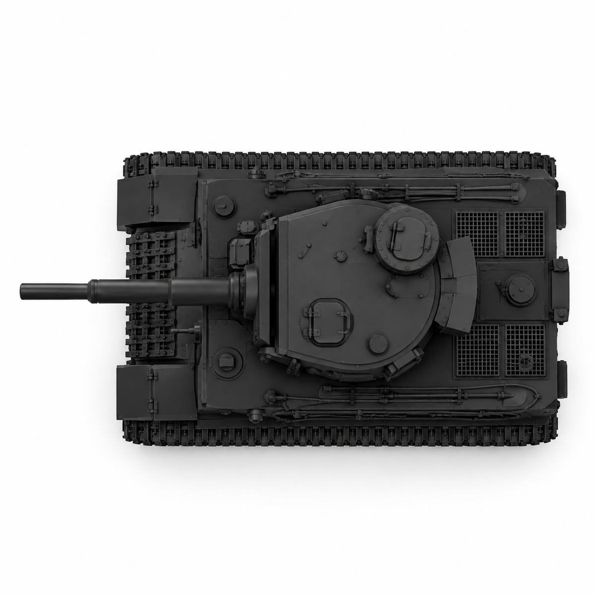 SSMODEL 1/72 1/144 Multi Scale Tiger I VK 45.01 Tank Resin MODEL KIT TSS0984 — detail view 5