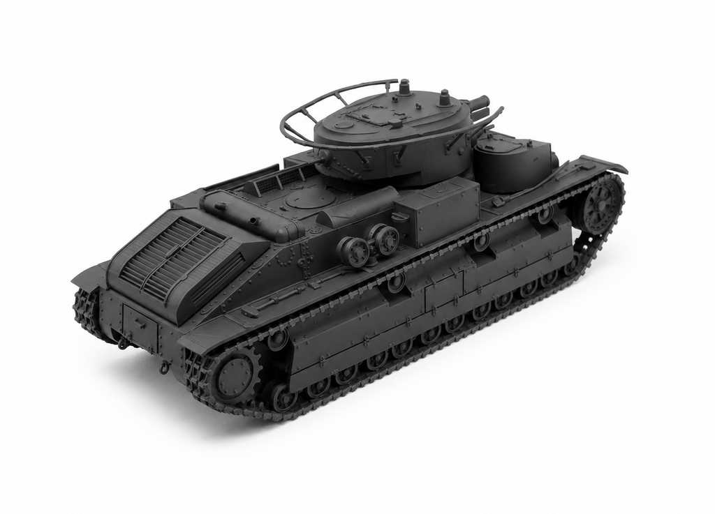 SSMODEL 1/72 1/144 Multi Scale Medium tank T-28А USSR WW2 Tank MODEL kit TSS1316