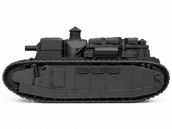 SSMODEL 1/72 1/144 FCM Char 2C - Champagne Superheavy Tank kit MODEL TSS1364