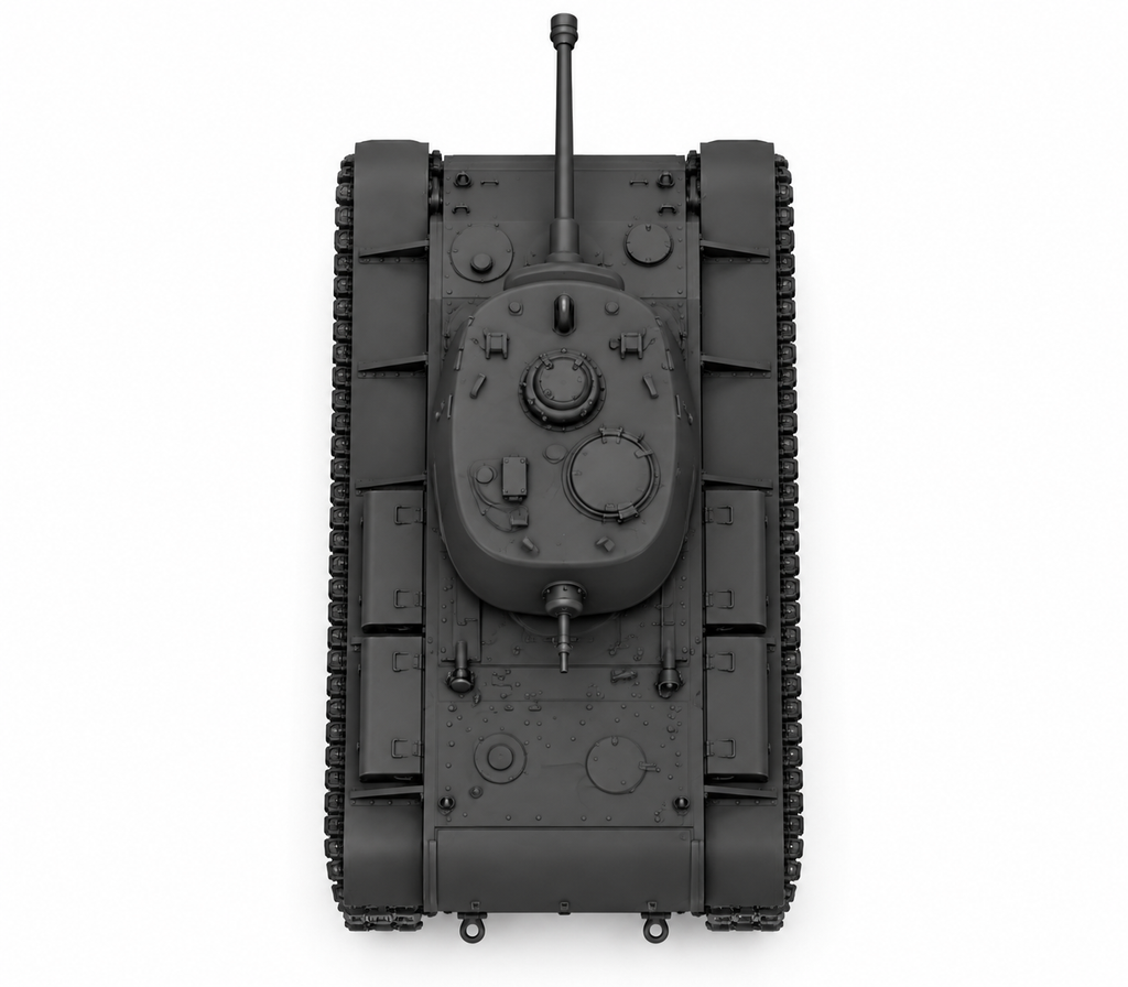 SSMODEL 1/72 1/144 Panzer KV-1B 756r KV-1 with 7.5cm KwK 40 MODEL kit TSS1327