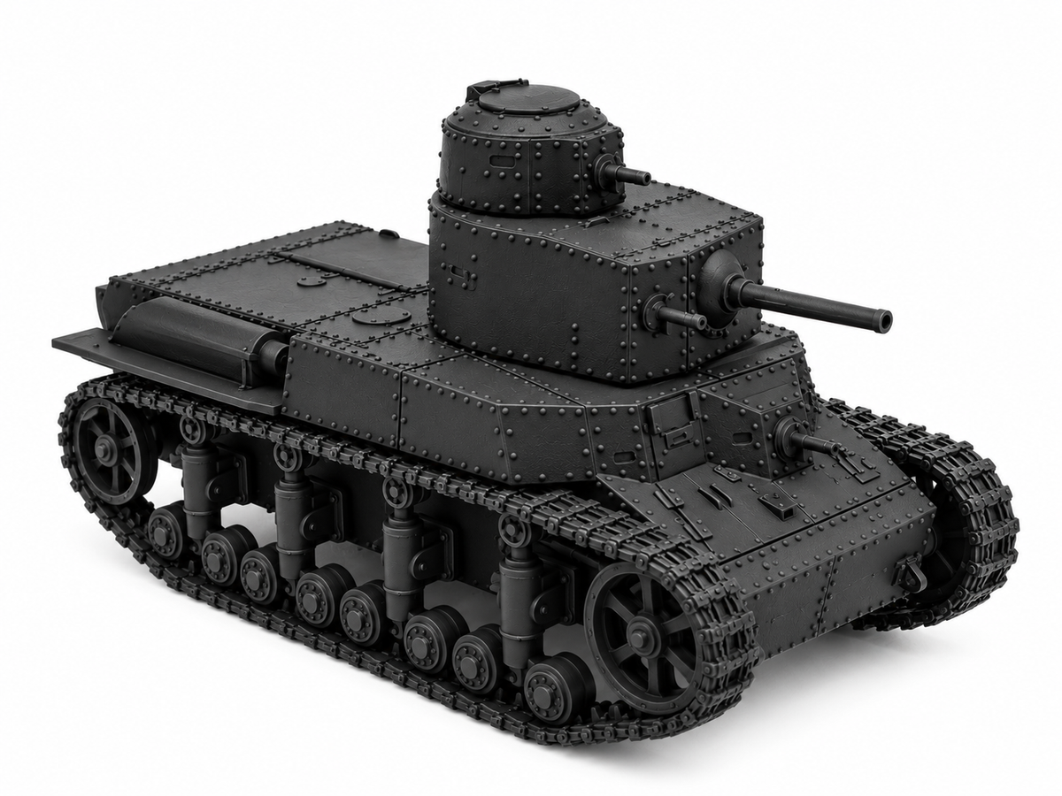 SSMODEL 1/72 1/144 Multi Scale T-24 Soviet Interwar Medium Tank MODEL TSS0007 — detail view 16