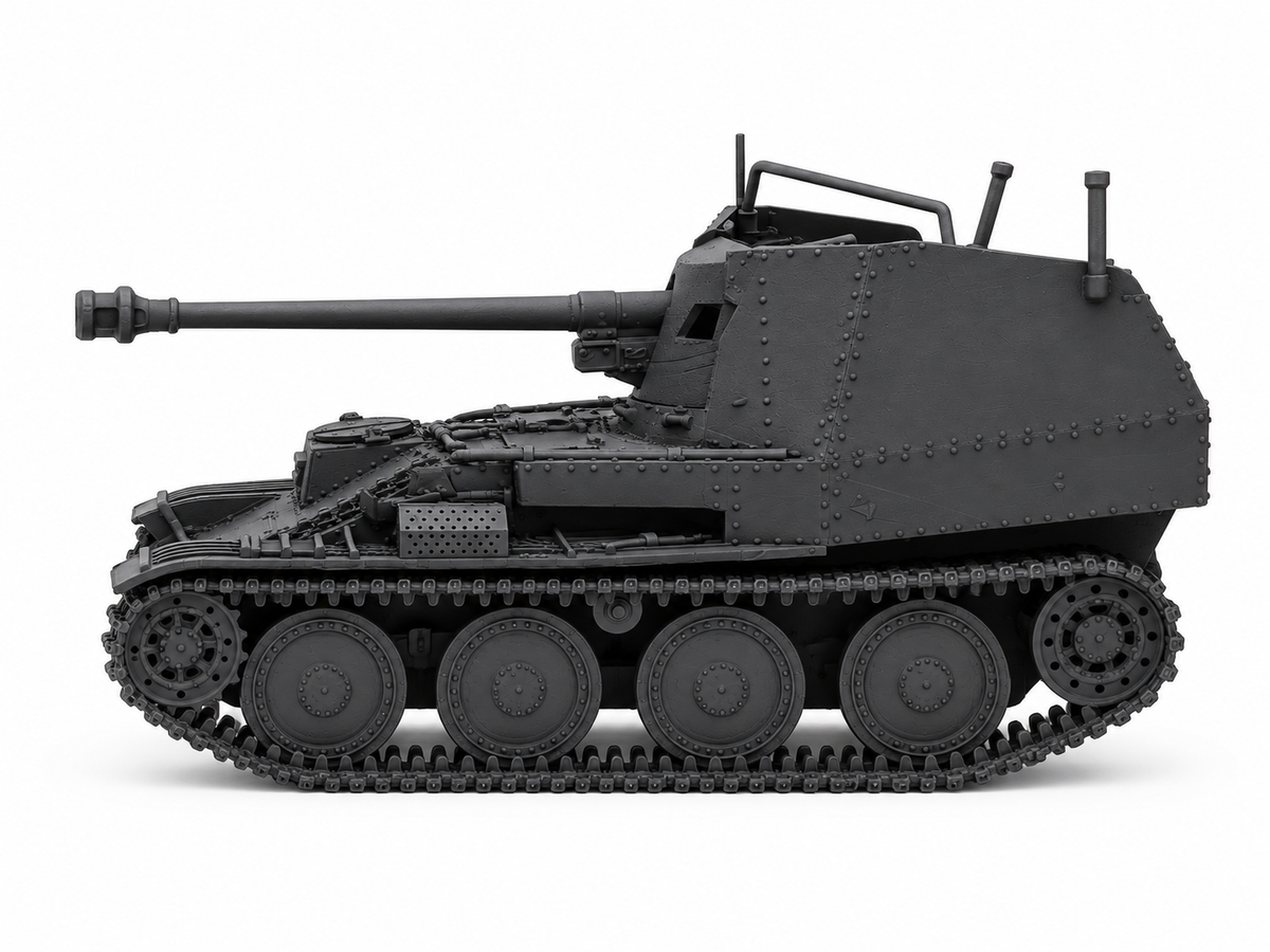 SSMODEL 1/72 1/144 Multi Scale Marder III Ausf.M Sd.Kfz.138 Tank MODEL TSS1309 — detail view 2