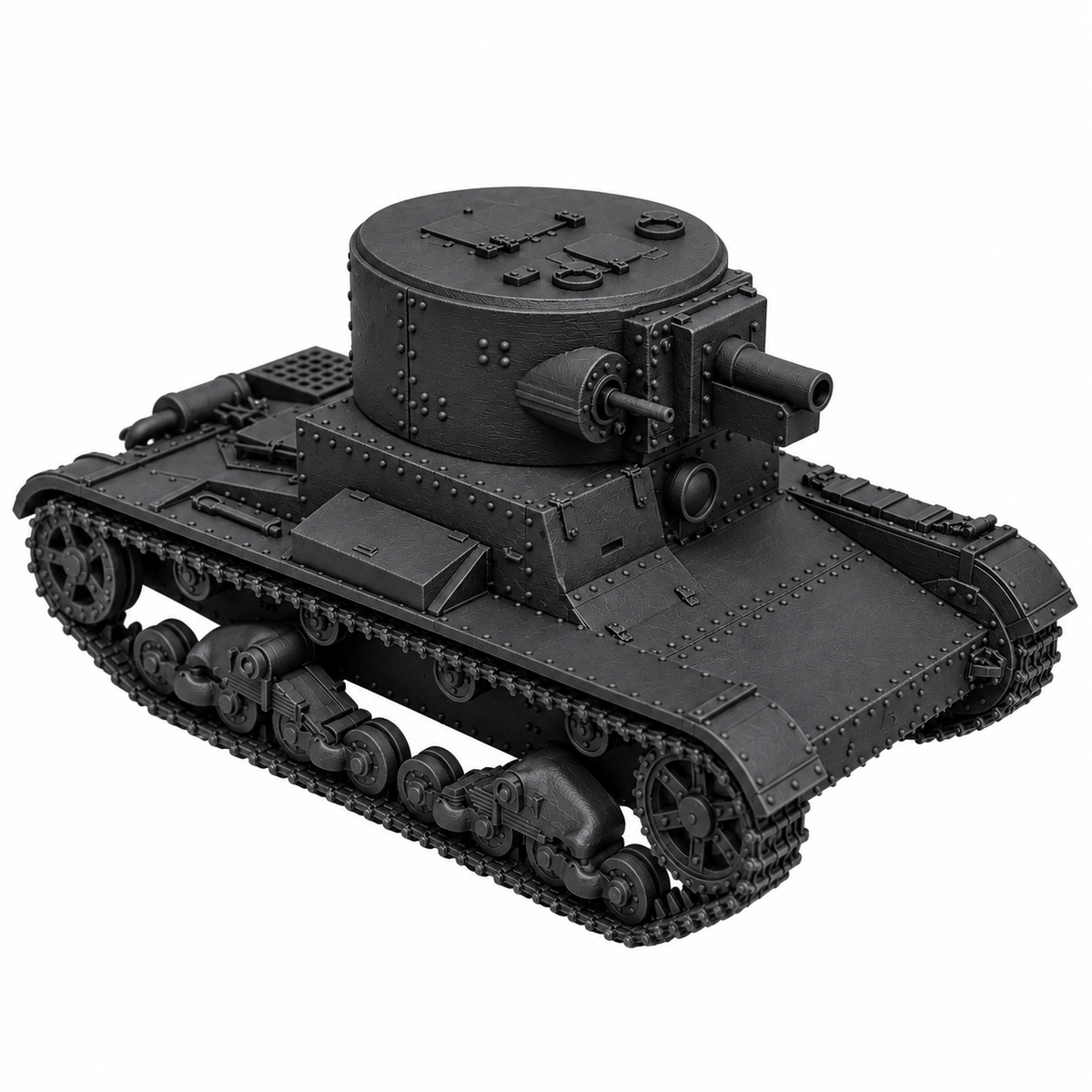 SSMODEL 1/72 1/144 Multi Scale T-26A T-26-4 tank Resin Model Kit TSS0083 — detail view 13