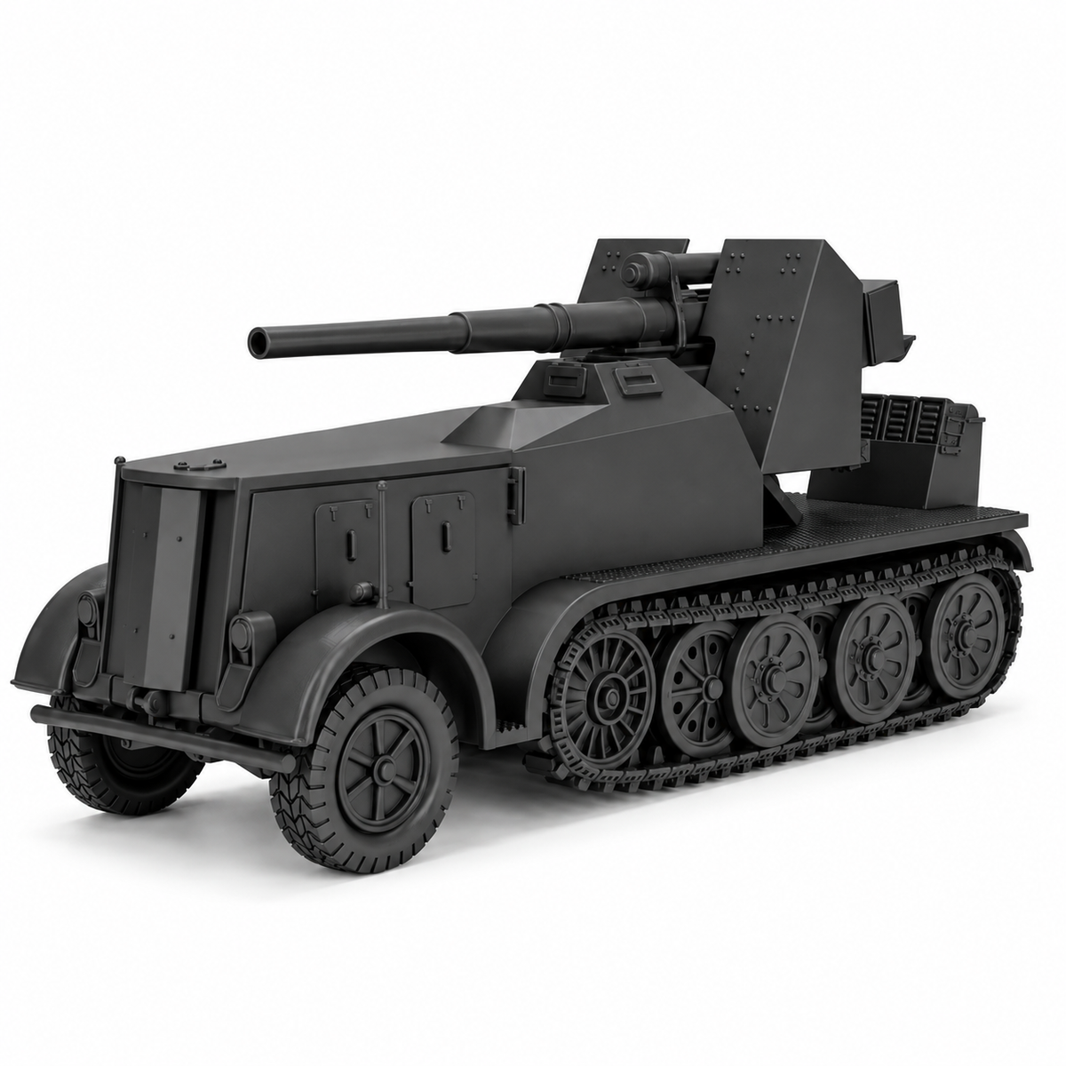 SSMODEL 1/72 1/144 Half-track Sd.Kfz.8 8.8cm Flak 18 Sf. Resin MODEL KIT TSS1531 — detail view 9