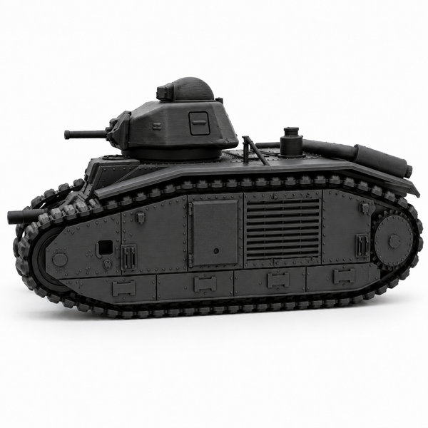 SSMODEL 1/72 1/144 WWII French Char B1 bis Heavy Tank Resin Model Kit TSS1248