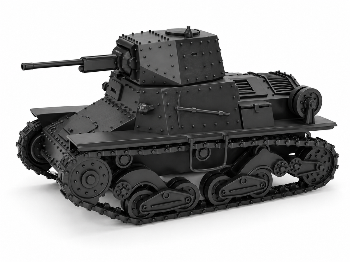 SSMODEL 1/72 1/144 Multi Scale Carro Armato L6/40 Lanciafiamme Model Kit TSS0780 — detail view 10