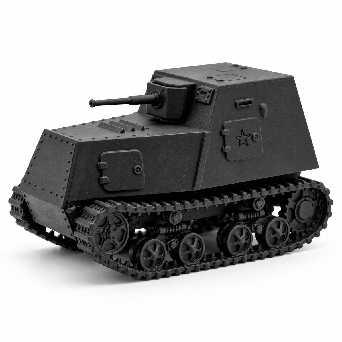 SSMODEL1/32 1/35 1/48 1/64 WW2 KhTZ-16 Tractor Tank Improvised Model Kit TSS1253 — detail view 2