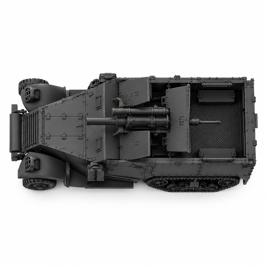 SSMODEL 1/72 1/144 Half-tracks T30 75mm HMC and T19 HMC Resin MODEL KIT TSS1542