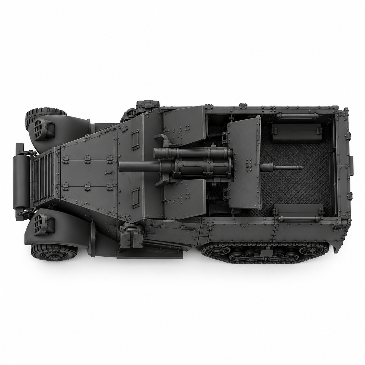 SSMODEL 1/72 1/144 Half-tracks T30 75mm HMC and T19 HMC Resin MODEL KIT TSS1542 — detail view 5