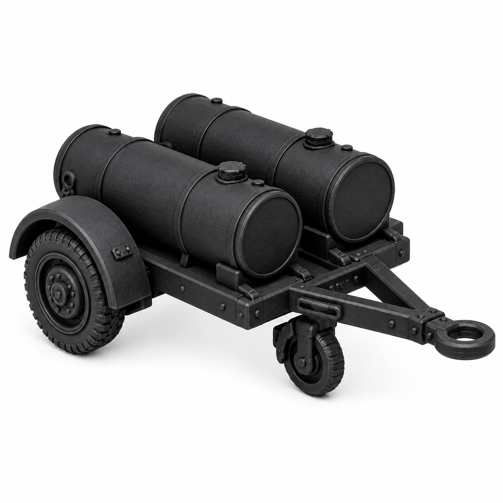 SSMODEL 1/72 1/144 Multi Scale German fuel trailer Resin Model Kit TSS0174