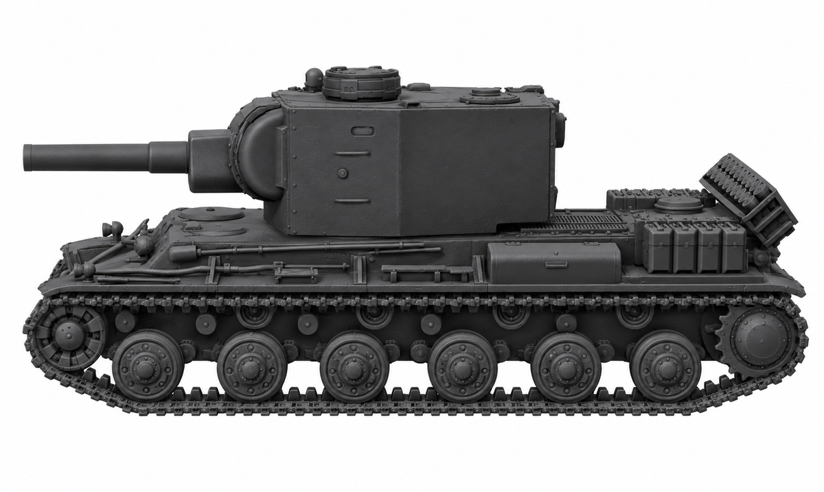 SSMODEL 1/72 1/144 Multi Scale Pz.Kpfw. KW II 754 (r) Tank MODEL kit TSS0136 — detail view 4