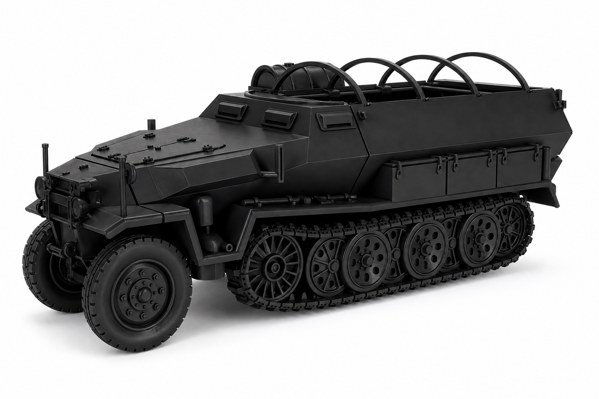 SSMODEL 1/72 1/144 Multi Scale Sd.Kfz.251/8 Krankenpanzerwagen MODEL kit TSS1101 — detail view 14