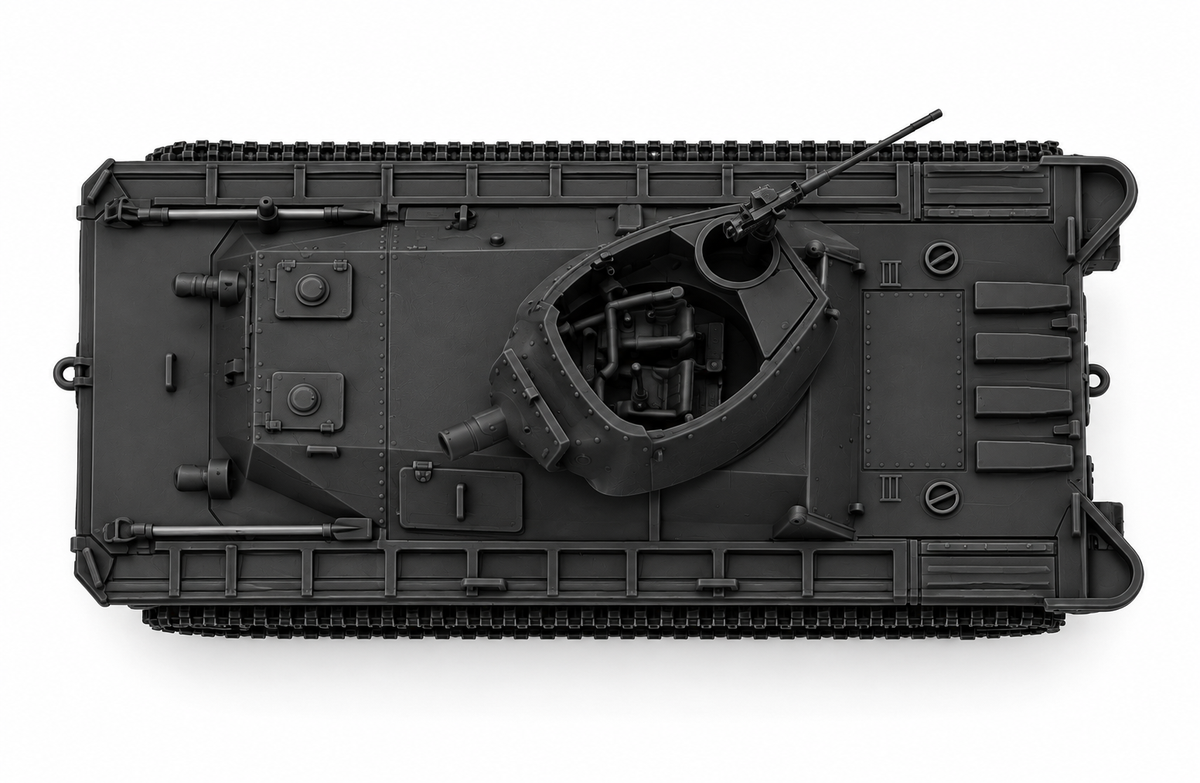 SSMODEL 1/72 1/144 Multi Scale LVT(A)-4 US Marines USTank MODEL kit TSS0665 — detail view 5