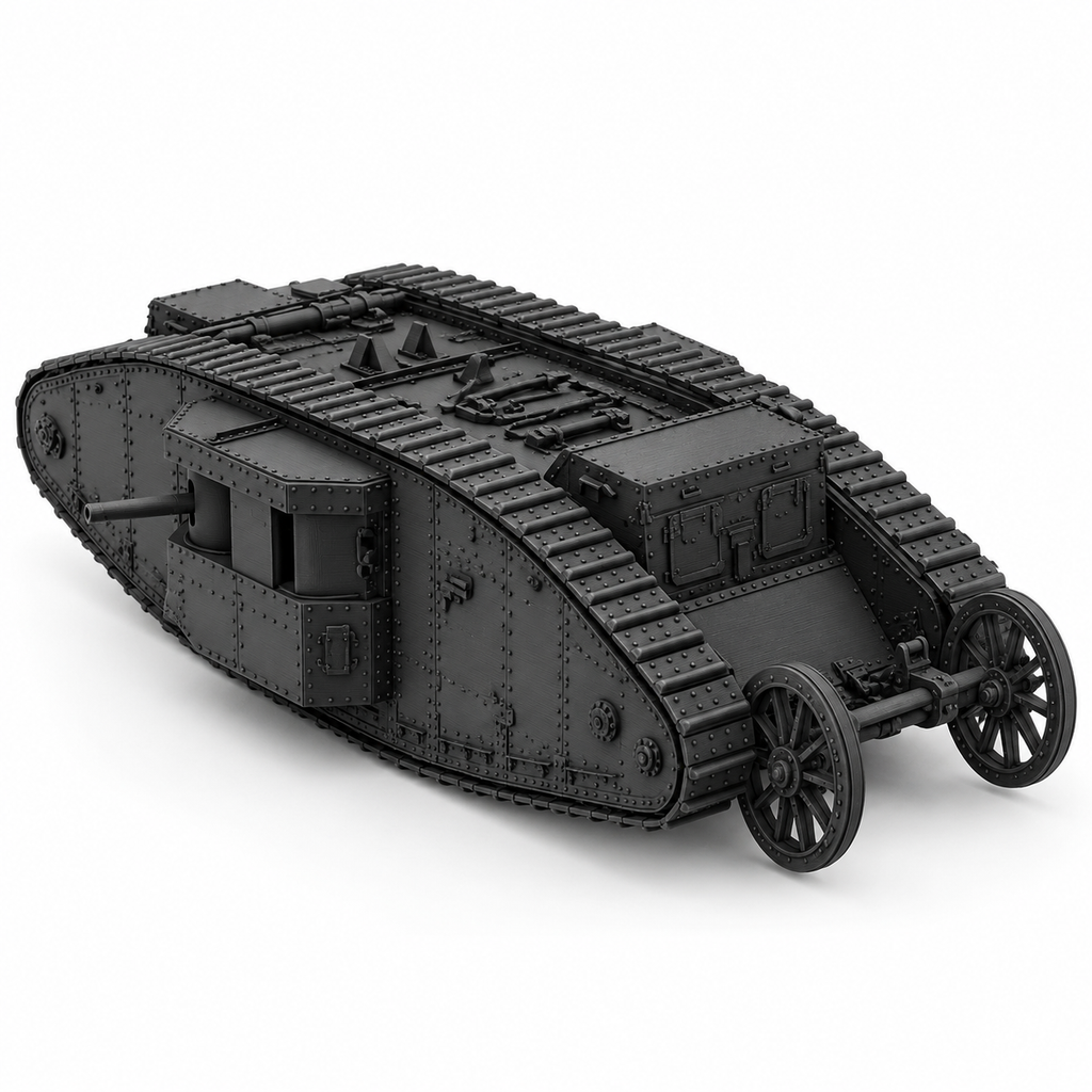 SSMODEL1/72 1/144 WW1 UK Mark I Tank 1916 British Empire Resin Model Kit TSS1203