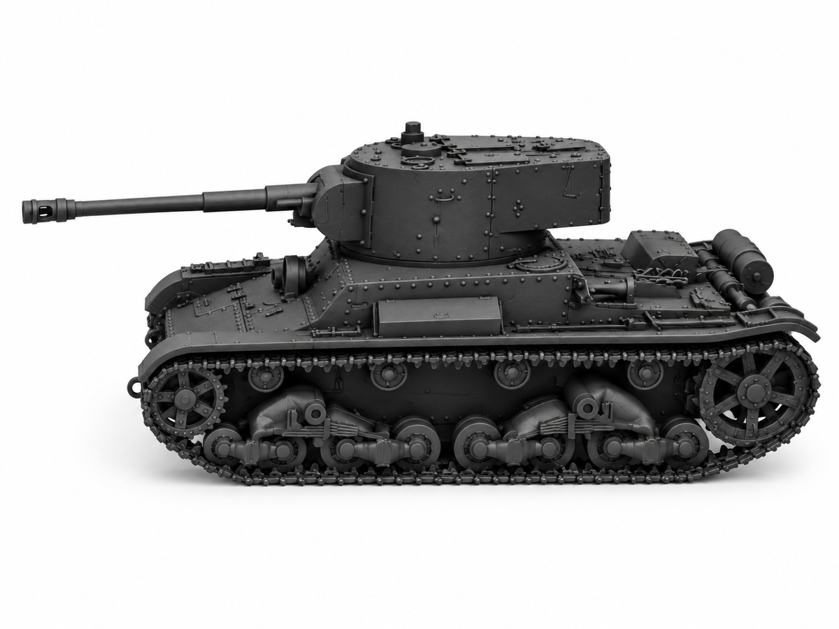 SSMODEL 1/72 1/144 Multi Scale T-26 mod. 1933 Soviet tank Resin MODEL TSS0568 — detail view 4