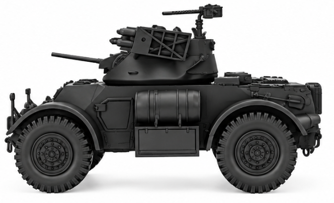 SSMODEL 1/72 1/144 Multi Scale Staghound MkI with Landmattress MODEL KIT TSS0957