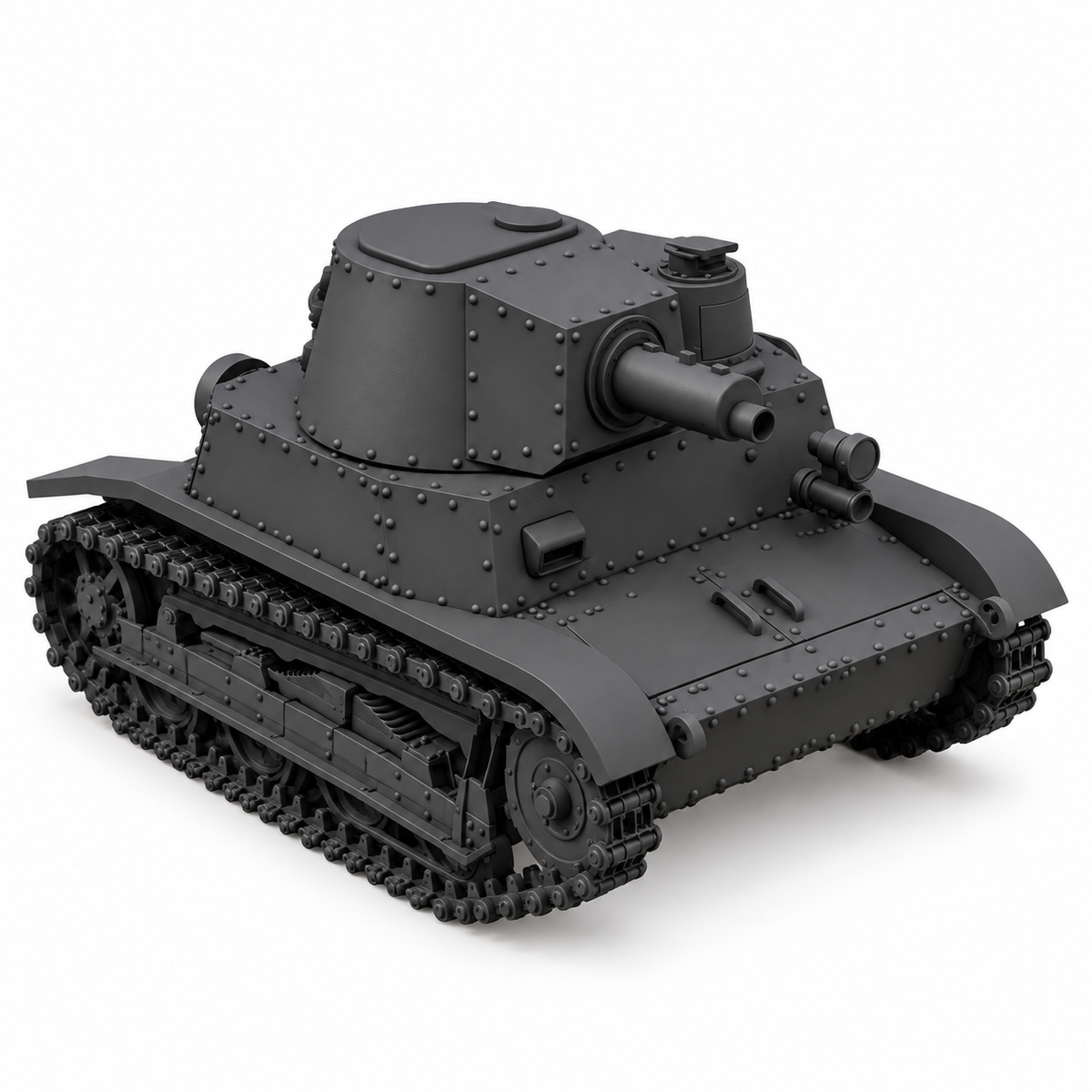 SSMODEL 1/72 1/144 Multi Scale TKW Tank Resin  MODEL kit TSS0303 — detail view 5