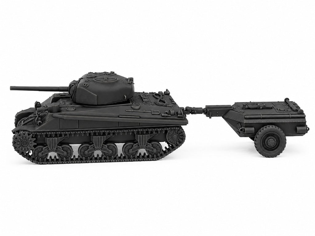 SSMODEL 1/72 1/144  Sherman Crocodile M4A4 Trailer US Tank MODEL kit TSS1136