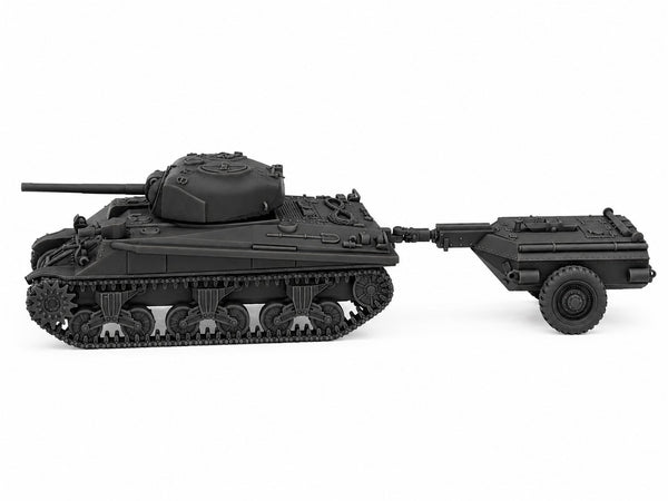 SSMODEL 1/72 1/144  Sherman Crocodile M4A4 Trailer US Tank MODEL kit TSS1136