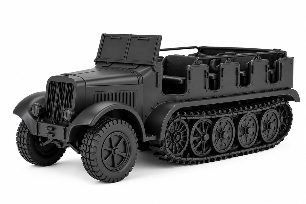 SSMODEL 1/72 1/144 Half-track Sd.Kfz.6 Zugkraftwagen 5t Resin MODEL KIT TSS0941