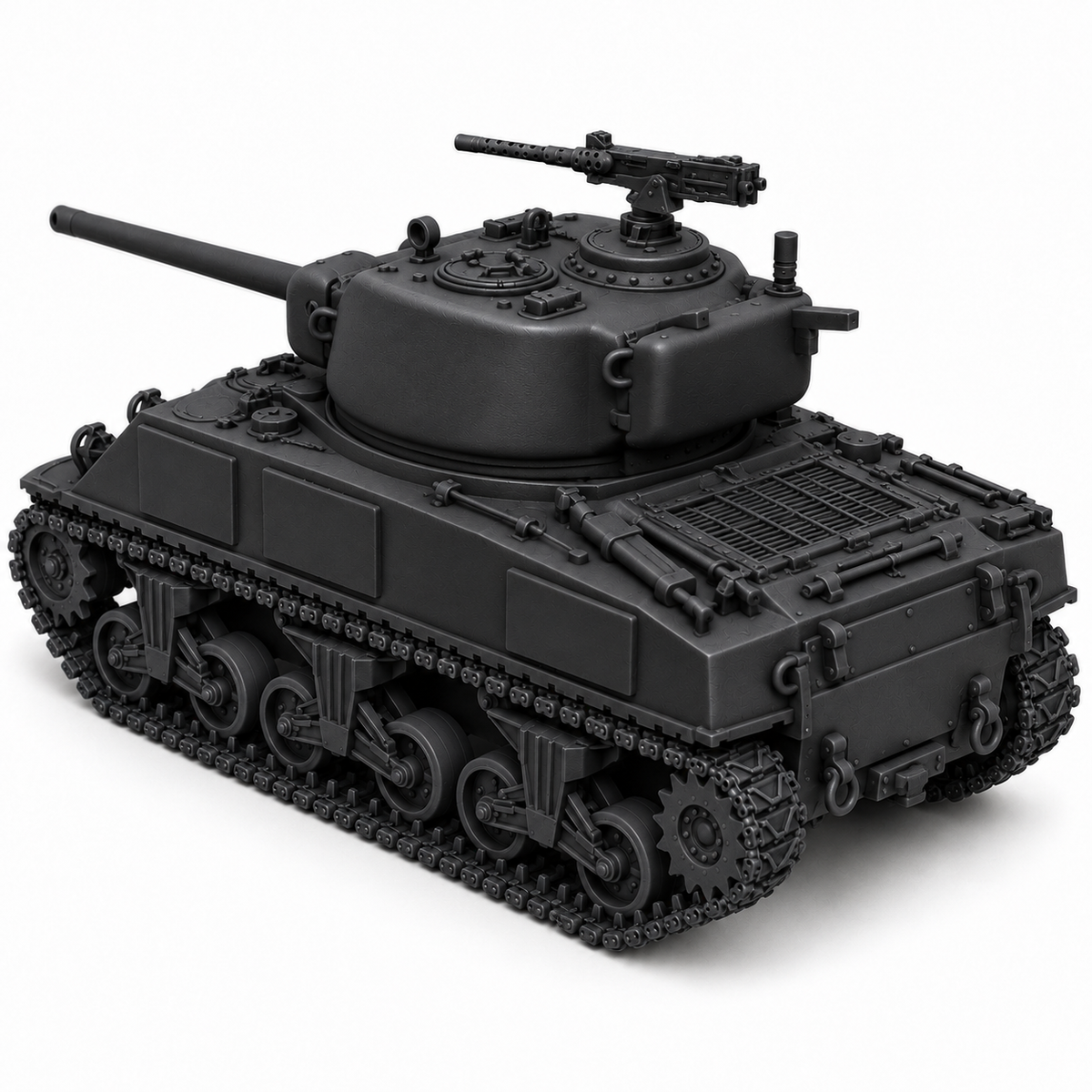 SSMODEL 1/72 1/144 Multi-Scale M4A2 (76)W US WWII medium tank MODEL KIT TSS0210 — detail view 5