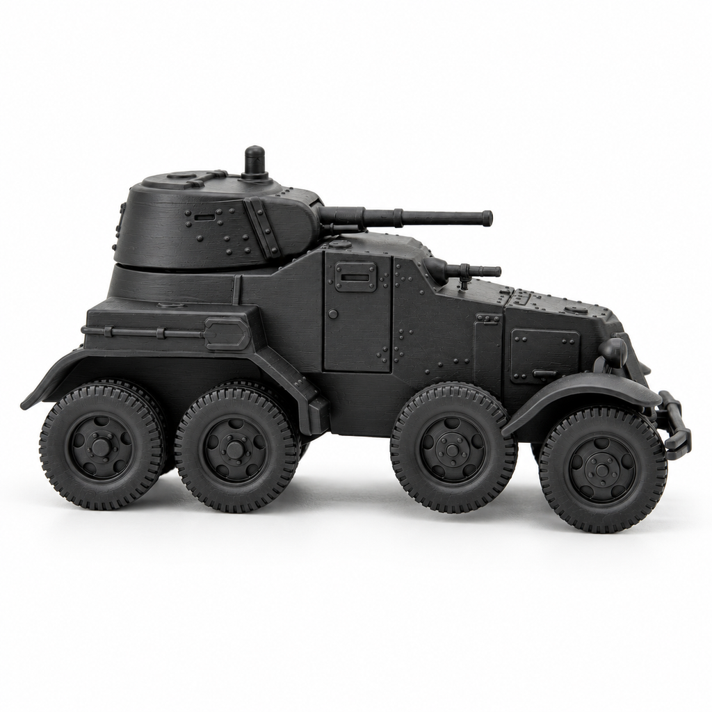 SSMODEL 1/72 1/144 WWII Soviet BA-10 Armored Car 45mm Resin Model Kit TSS1211
