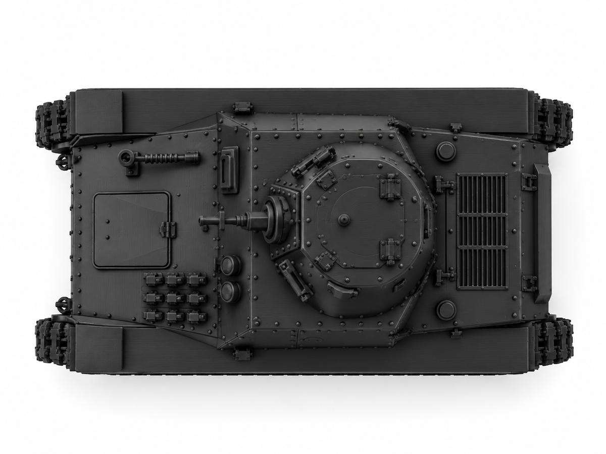 SSMODEL 1/72 1/144 Multi Scale CKD AH-IV Skoda Czech WW2 Tank MODEL kit TSS1380 — detail view 3