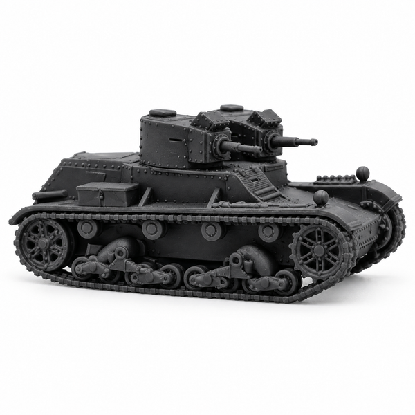 SSMODEL 1/72 1/144 WW2 Polish 7TP dw Twin Turret Light Tank Resin Model TSS1278