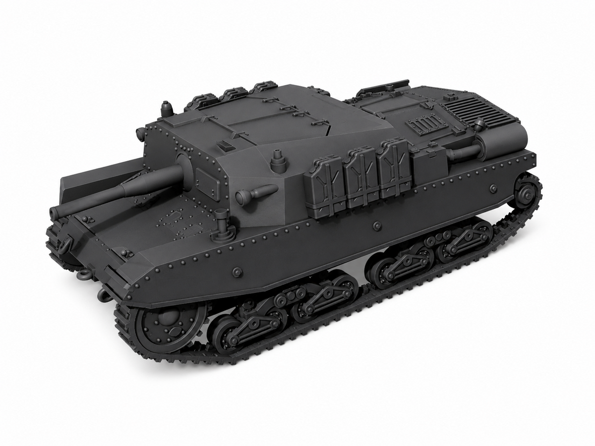 SSMODEL 1/72 1/144 Multi Scale Semovente M43 105/25 Italy WW2 Tank MODEL TSS1345 — detail view 11