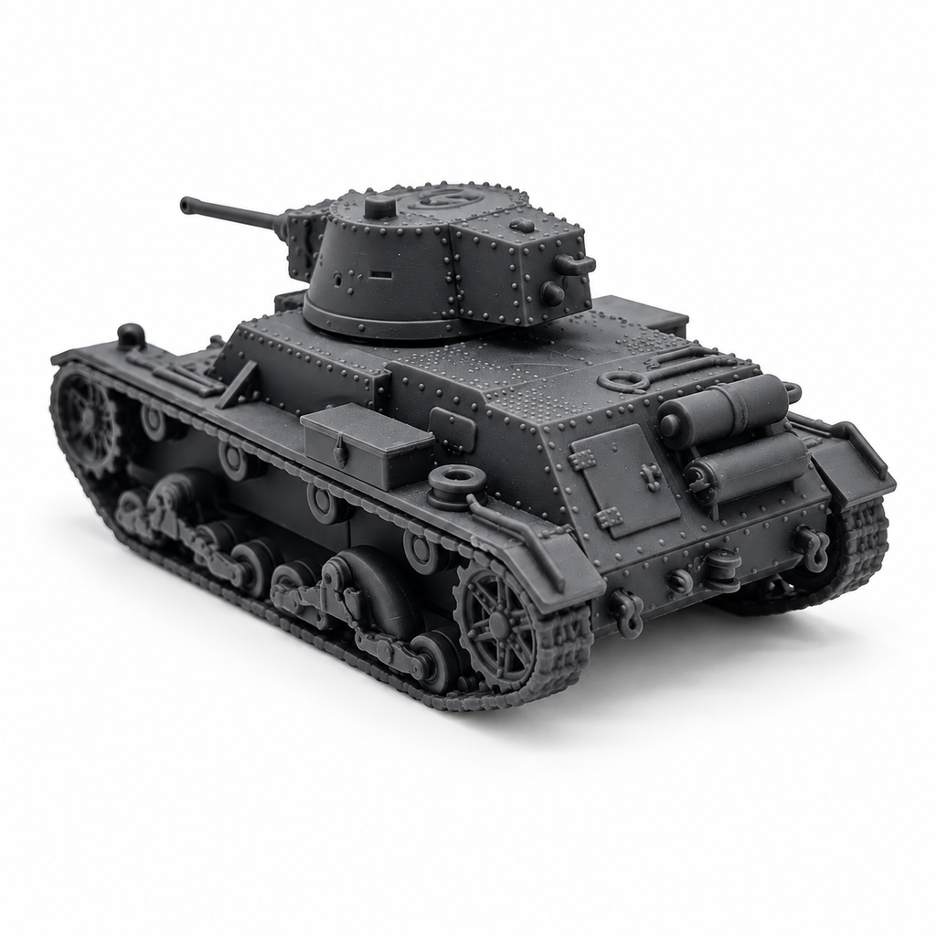 SSMODEL 1/72 1/144 WW2 Polish 7TP jw Single Turret Tank Resin Model Kit TSS1279