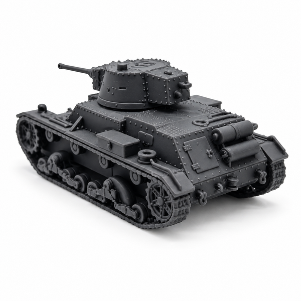 SSMODEL 1/72 1/144 WW2 Polish 7TP jw Single Turret Tank Resin Model Kit TSS1279