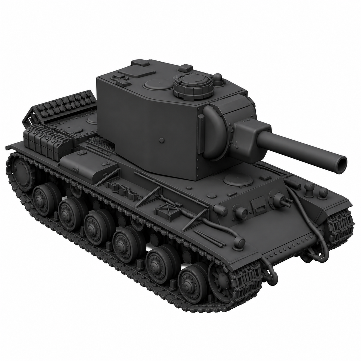 SSMODEL 1/72 1/144 Multi Scale Pz.Kpfw. KW II 754 r tank Resin Model Kit TSS0179 — detail view 2
