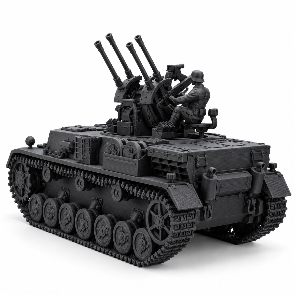 SSMODEL 1/72 1/144 WWII Flakpanzer IV Krause Field Modified Resin Model TSS0802 — detail view 5